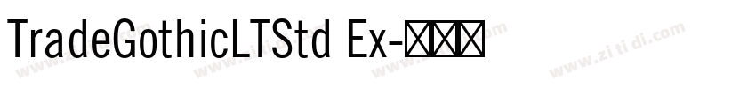 TradeGothicLTStd Ex字体转换